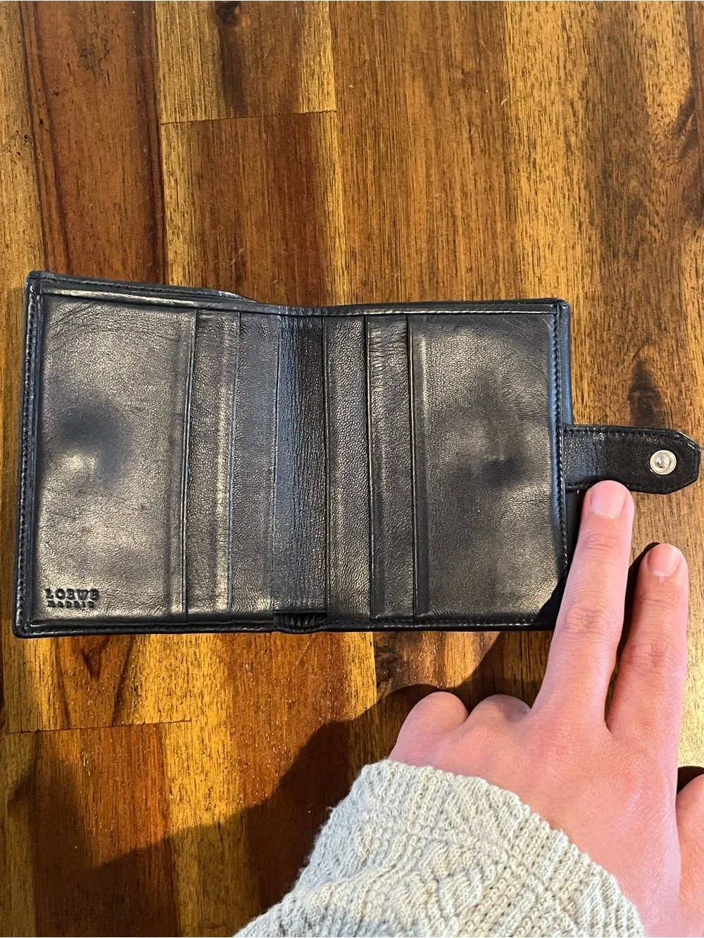 Black Loewe Compact Wallet